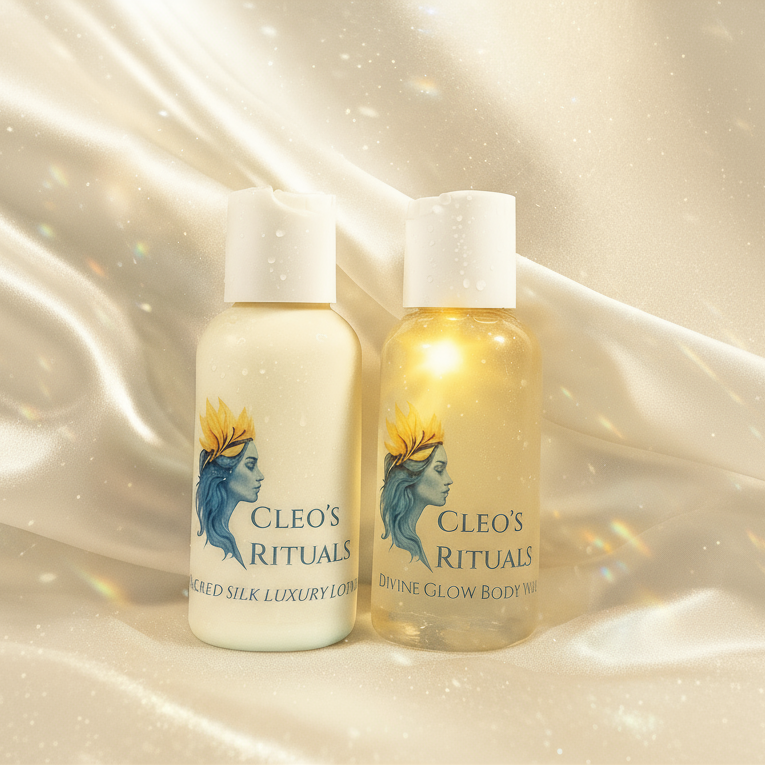 Mini Goddess Ritual Duo — Sacred Silk Luxury Lotion + Divine Glow Body Wash