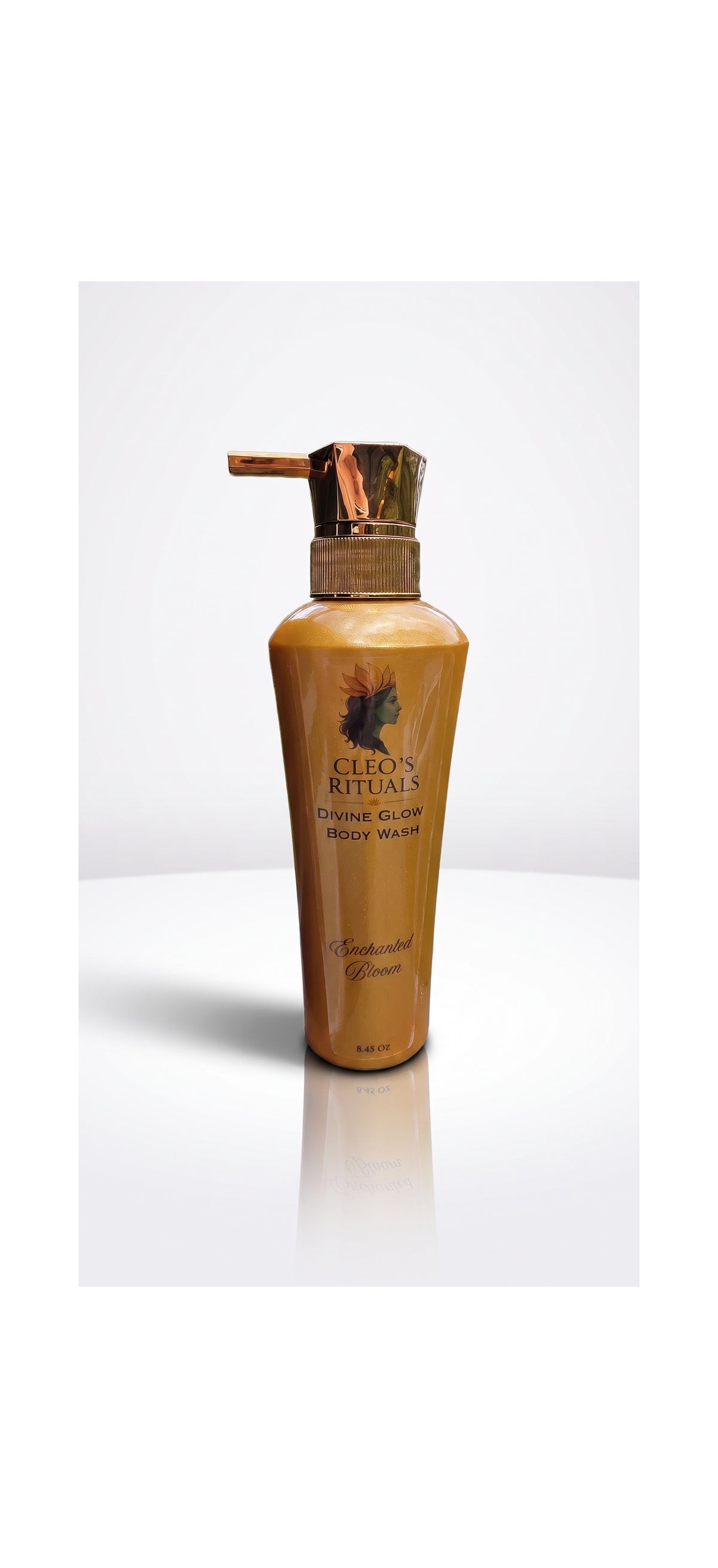 Divine Glow Body Wash white table