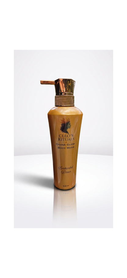Divine Glow Body Wash white table