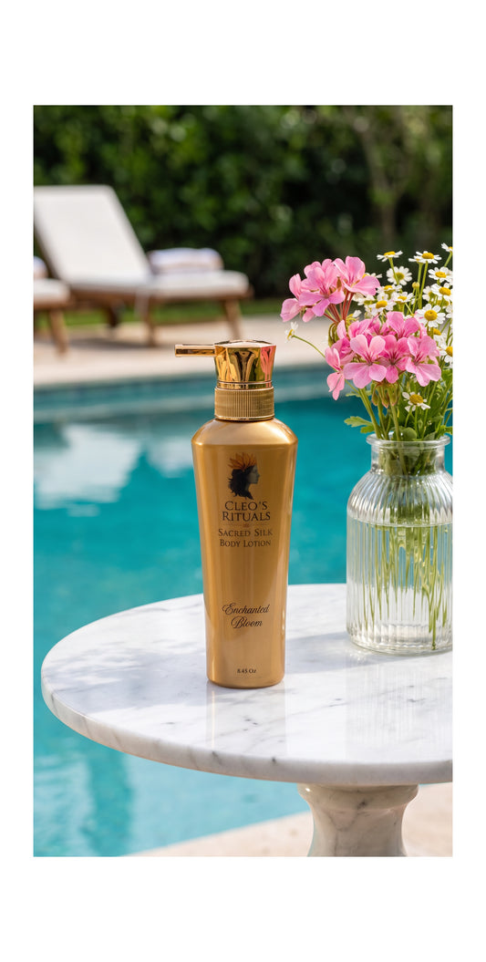 Sacred Silk Body Lotion poolside